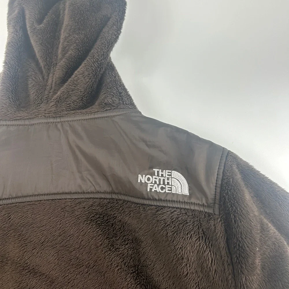 The North Face WMNS N Sherpa Teddy Fleece Hoodie Chocolate Brown Full Zip Jacket